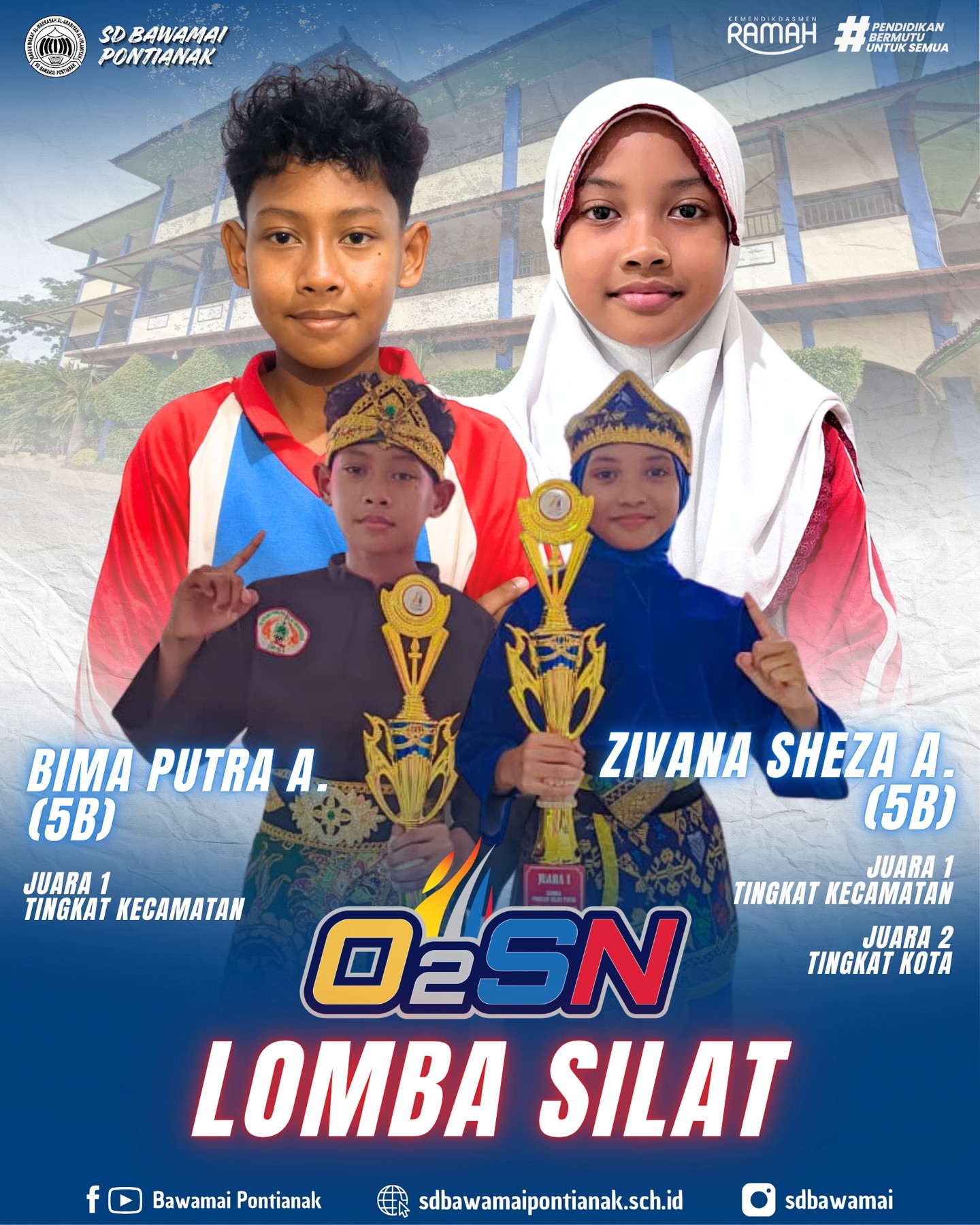 Juara 1 Tingkat Kecamatan & Juara 2 Tingkat Kota Silat